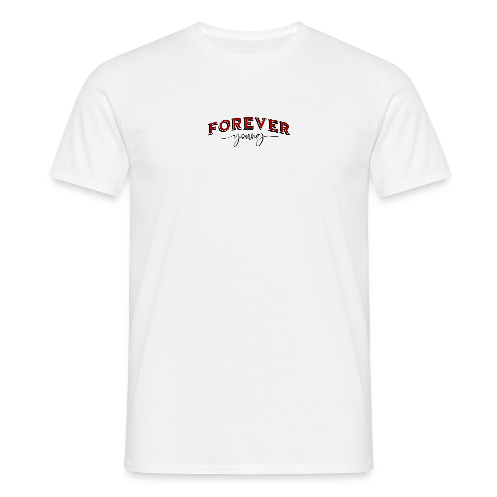 FOR EVER YOUNF Herren T-Shirt - white