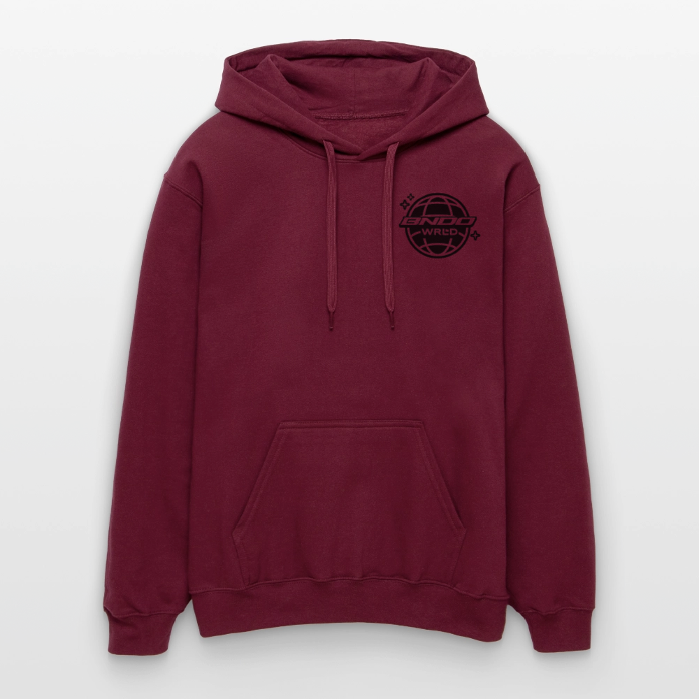 BNDOWRLD Midweight Hoodie - Maroon