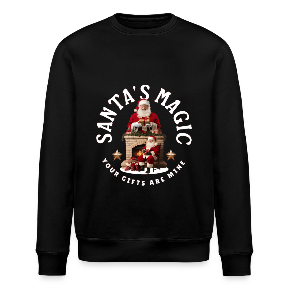 SANTA MAGIC Unisex Bio-Sweatshirt - Schwarz