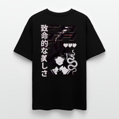 Heavy Anime Oversize T-Shirt - Schwarz