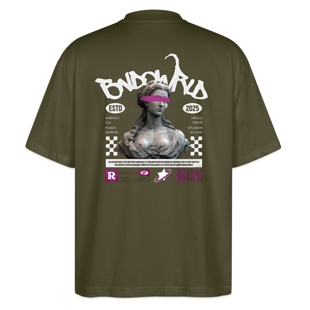 Oversized Unisex  T-Shirt Blaster - Khaki