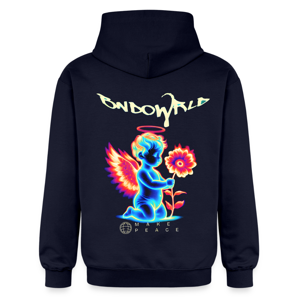 MAKE PEACE Midweight Hoodie - Navy