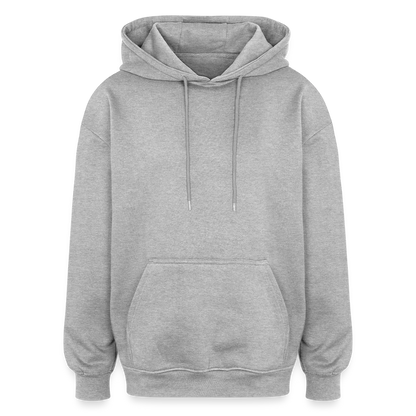 Oversized Unisex Hoodie - Grau meliert