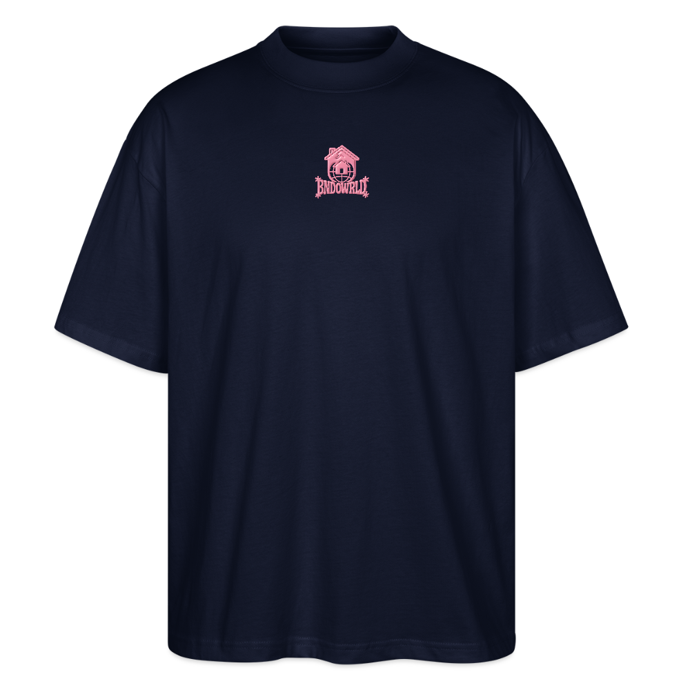 BNDOWRLD Logo Oversidze T-Shirt UNISEX - navy