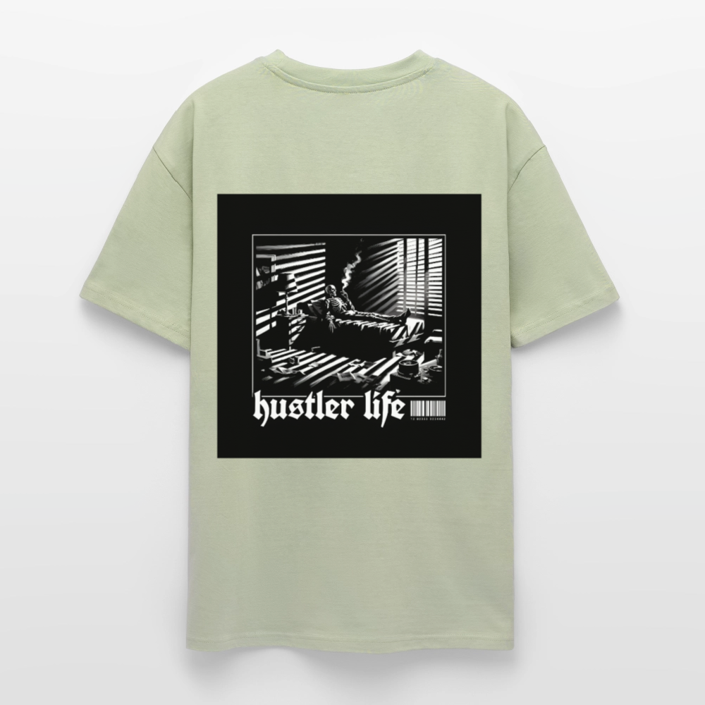 Heavy Oversize T-Shirt - Leichtes Salbeigrün 