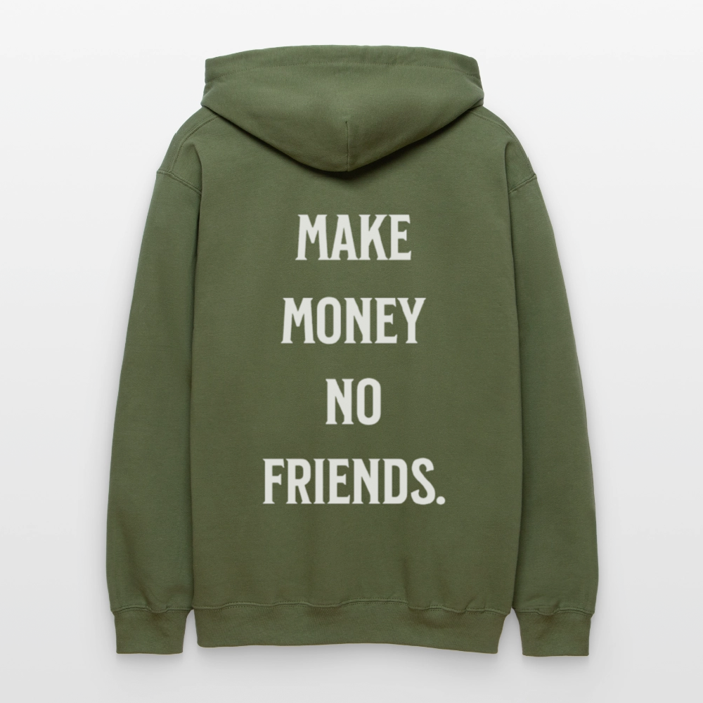 NO FRIENDS.  Midweight Hoodie - Militärgrün