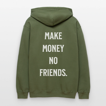 NO FRIENDS.  Midweight Hoodie - Militärgrün