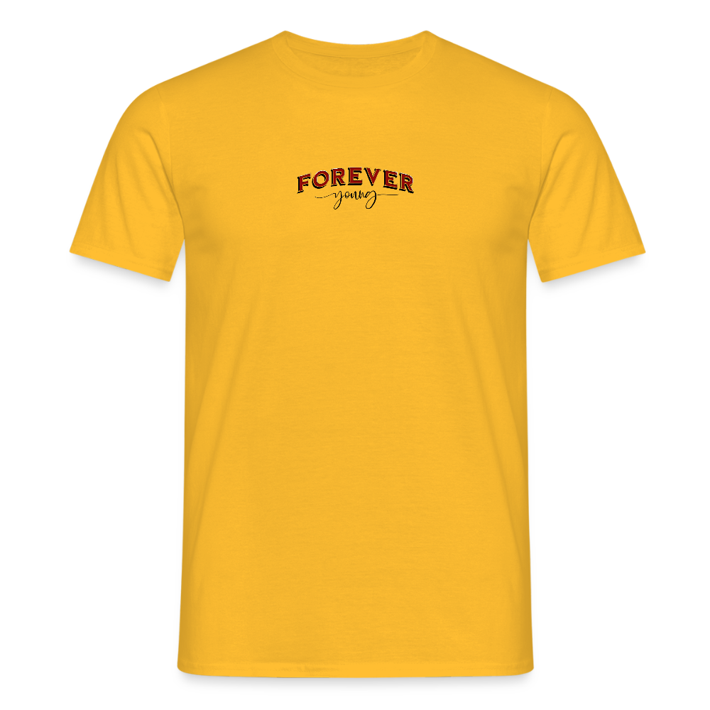 FOR EVER YOUNF Herren T-Shirt - yellow