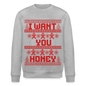 I WANT YOU Unisex Bio-Sweatshirt - Grau meliert