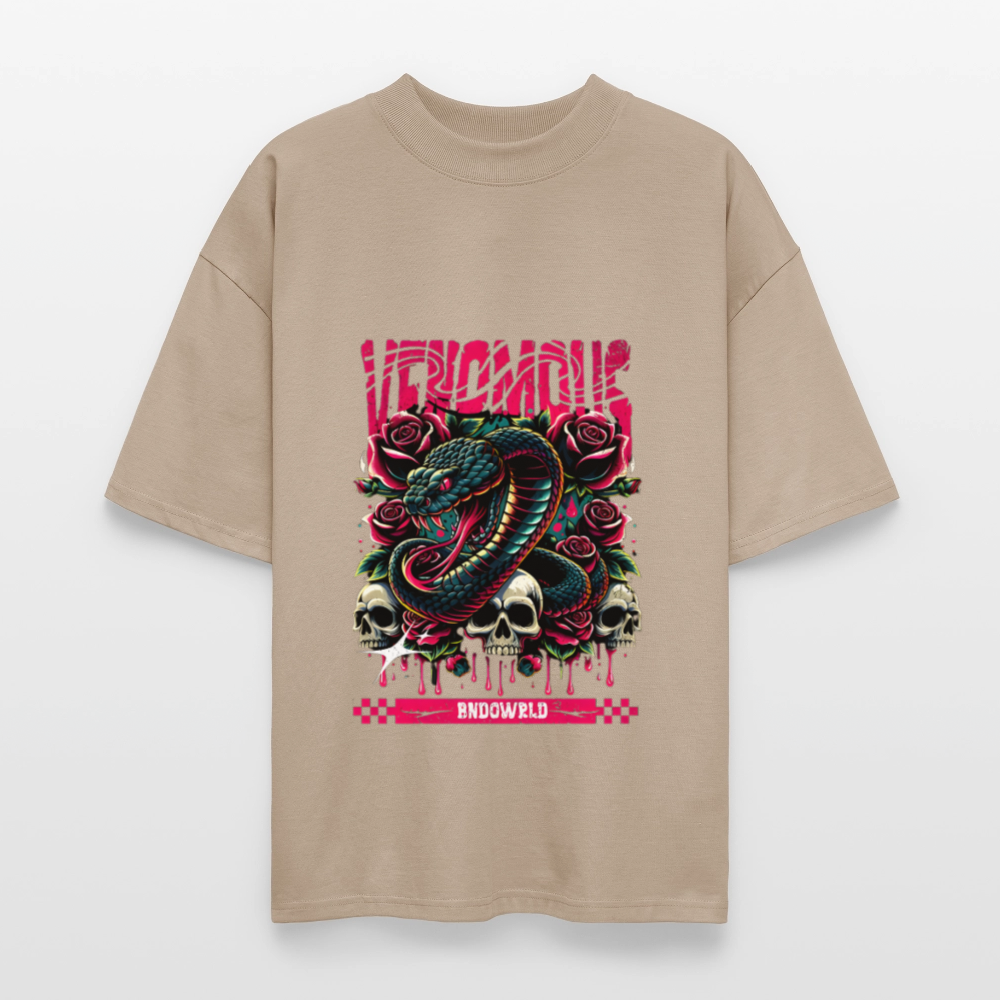 Oversized T-Shirt - Steingrau