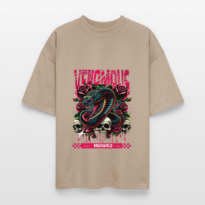 Oversized T-Shirt - Steingrau