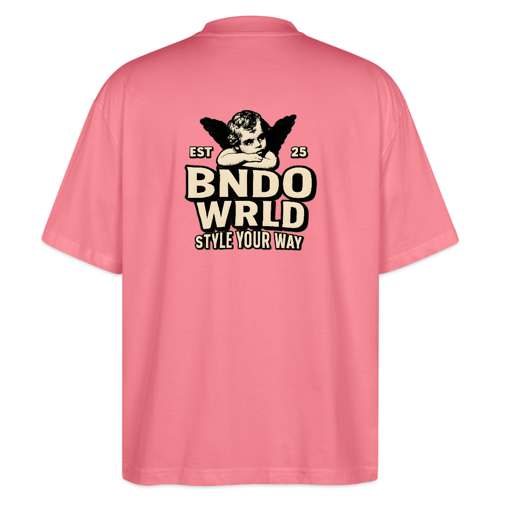 BNDOWRLD Oversized Unisex Organic T-shirt - Pink 