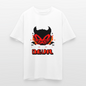 Retro Devil Heavy Oversize T-Shirt - Weiß