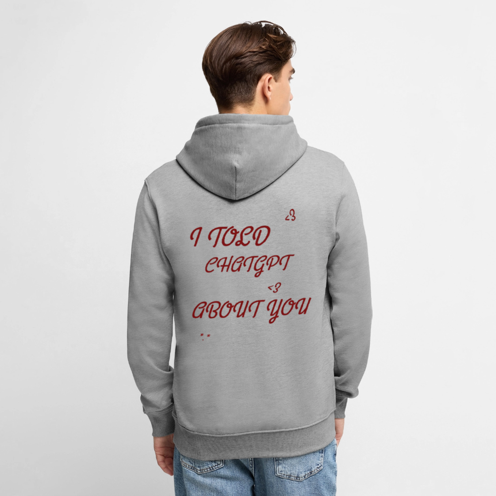 Premium Hoodie - Grau meliert