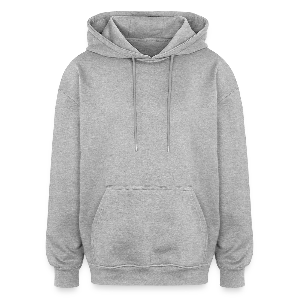 Oversized Unisex Hoodie - Grau meliert