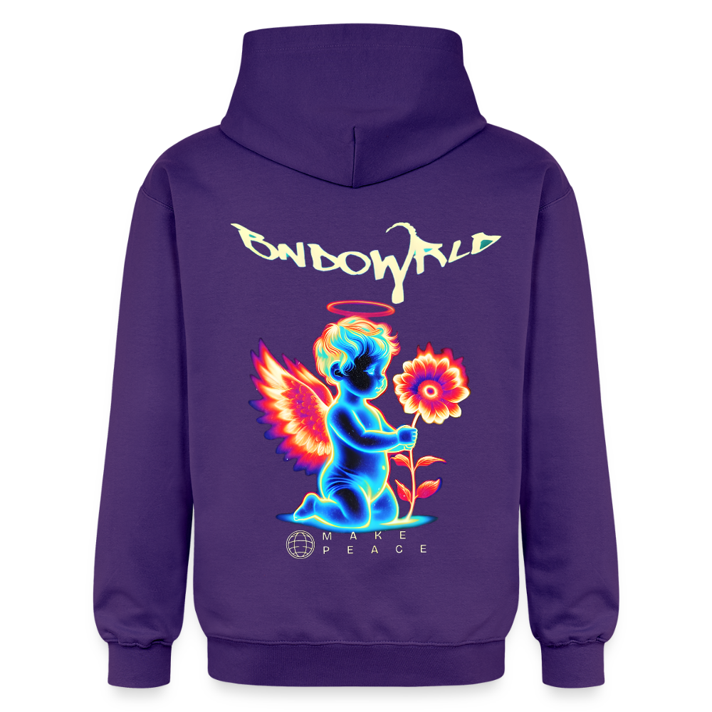 MAKE PEACE Midweight Hoodie - Lila