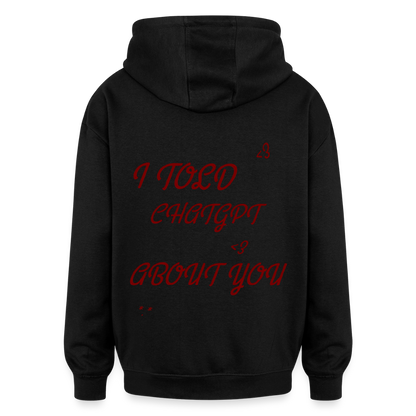 Oversized Unisex Hoodie - Schwarz