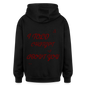 Oversized Unisex Hoodie - Schwarz