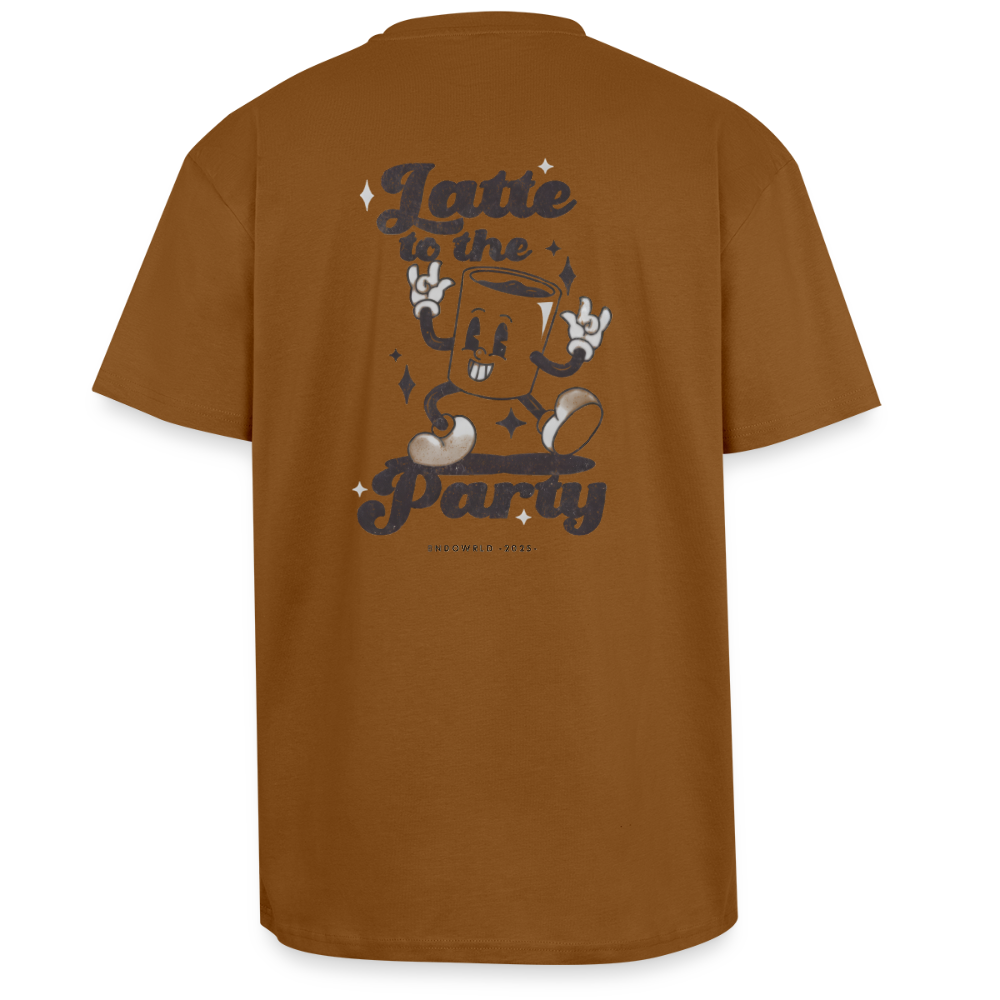 LATTE TO THE PARTY Oversized T-Shirt Unisex - toffee