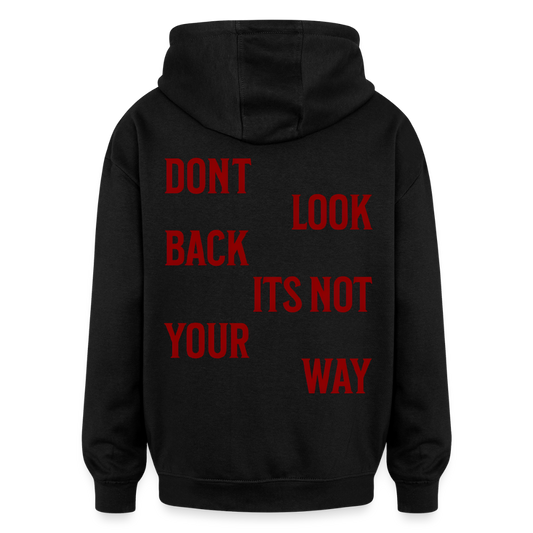 Oversized Unisex Hoodie - Schwarz