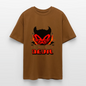 Retro Devil Heavy Oversize T-Shirt - Toffee