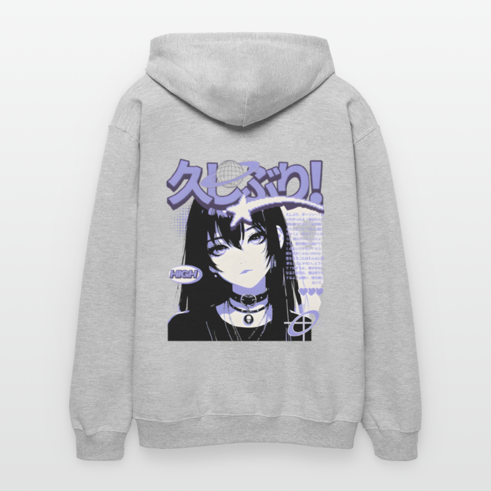 Unisex Softstyle Midweight Hoodie - Hellgrau meliert