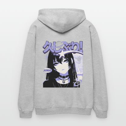 Unisex Softstyle Midweight Hoodie - Hellgrau meliert