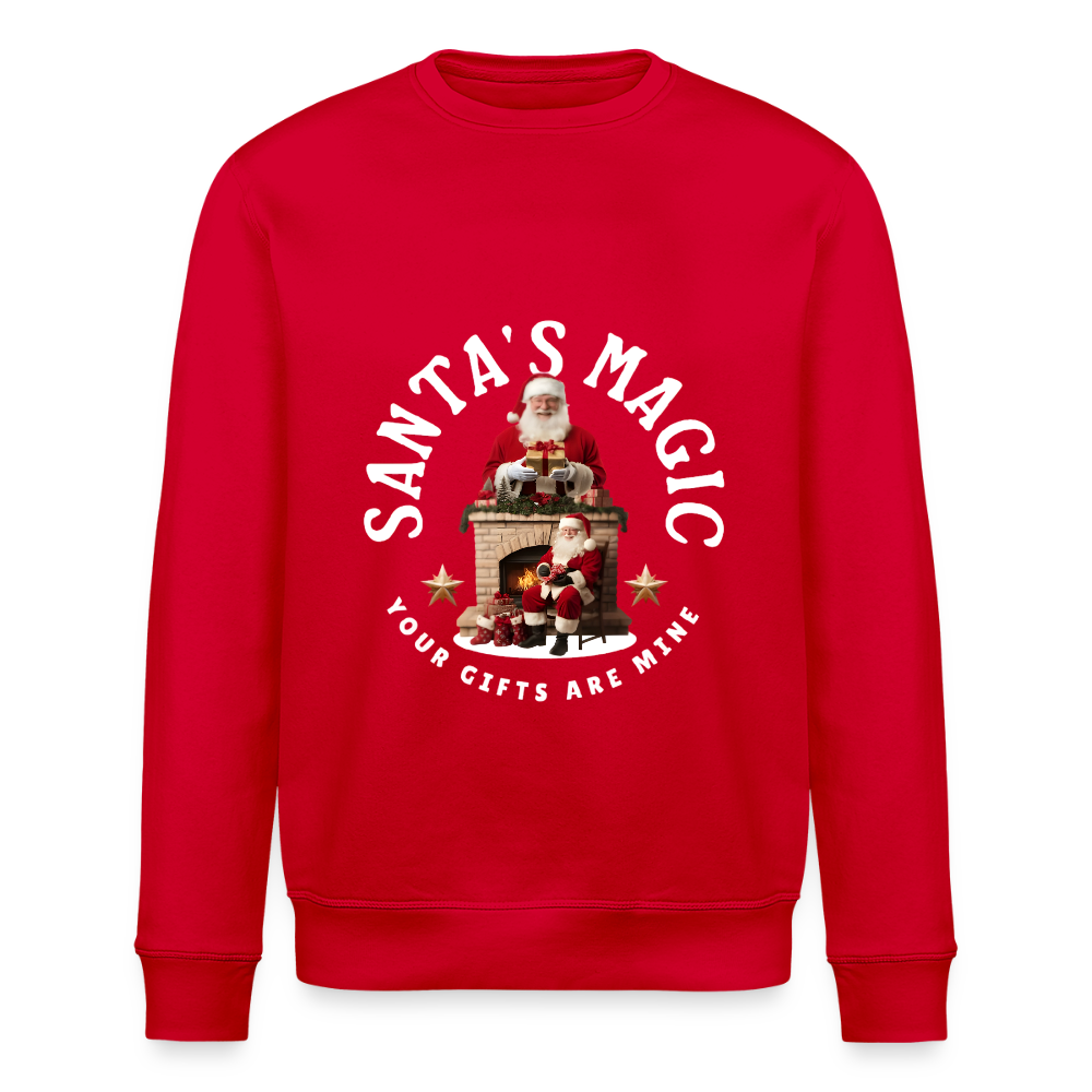 SANTA MAGIC Unisex Bio-Sweatshirt - Rot