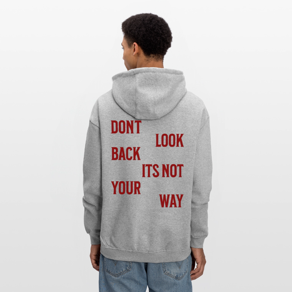 Oversized Unisex Hoodie - Grau meliert