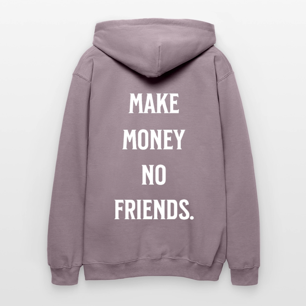 NO FRIENDS.  Midweight Hoodie - Lilagrau 