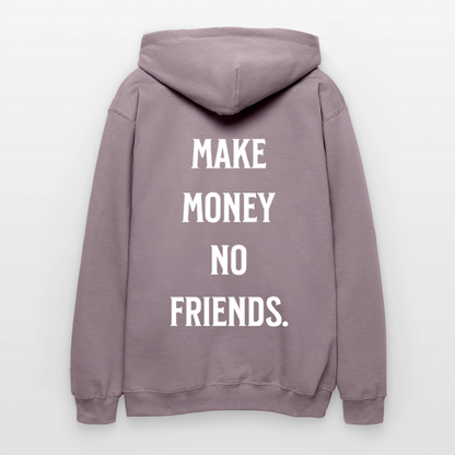 NO FRIENDS.  Midweight Hoodie - Lilagrau 