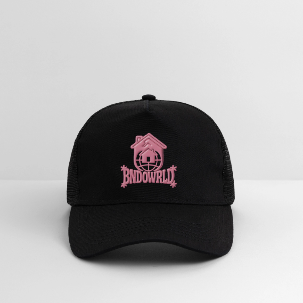 BNDOWRLD Logo Trucker Cap - black/black