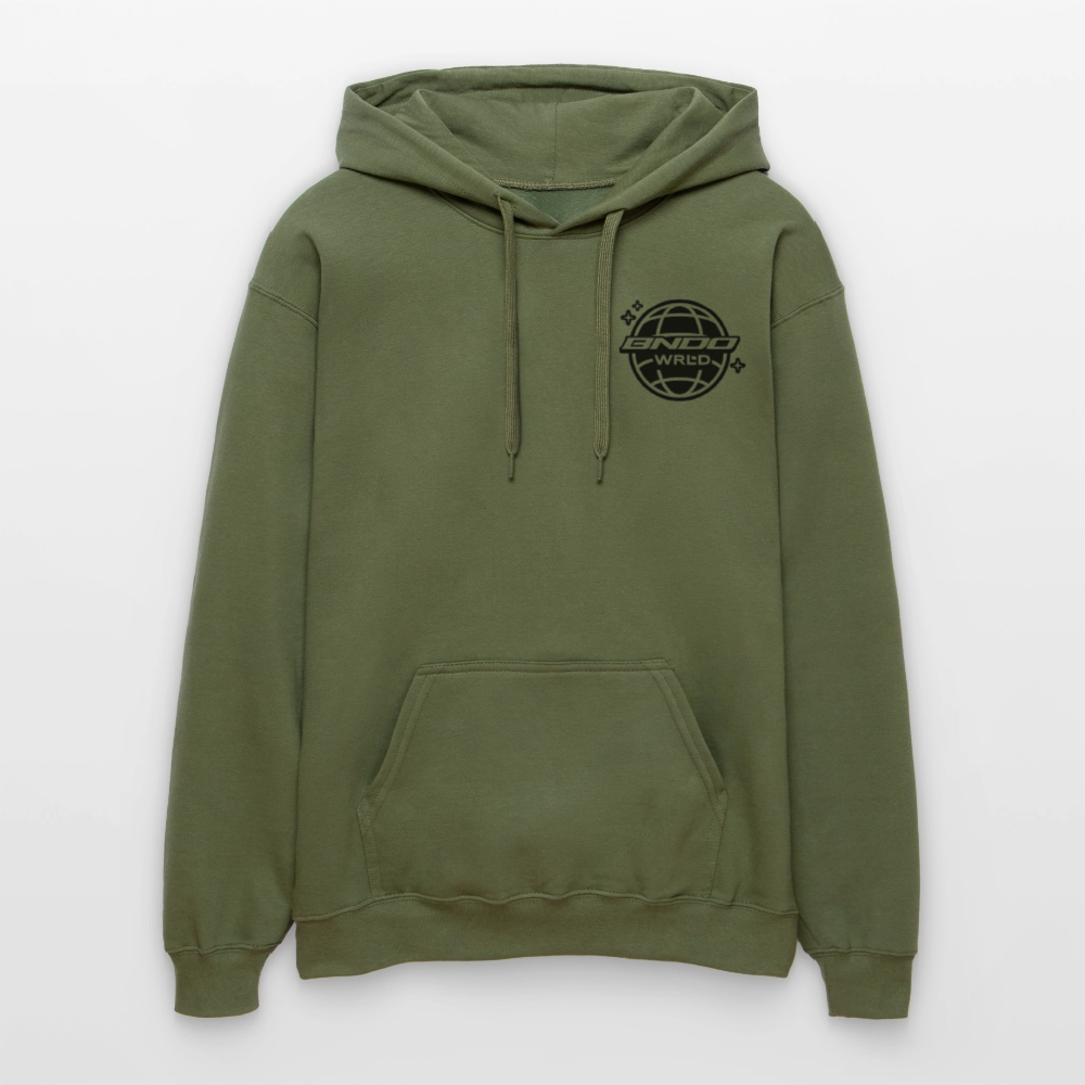 BNDOWRLD Midweight Hoodie - Militärgrün