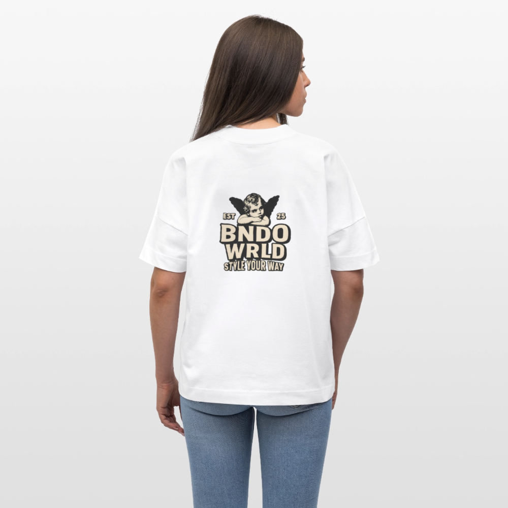 BNDOWRLD Oversized Unisex Organic T-shirt - Weiß