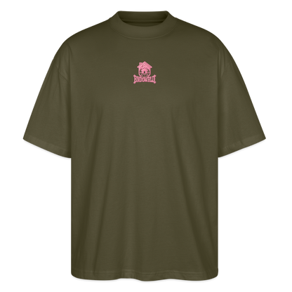 BNDOWRLD Logo Oversidze T-Shirt UNISEX - khaki