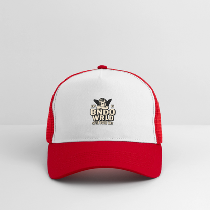 BNDOWRLD Trucker Cap - Weiß/Rot