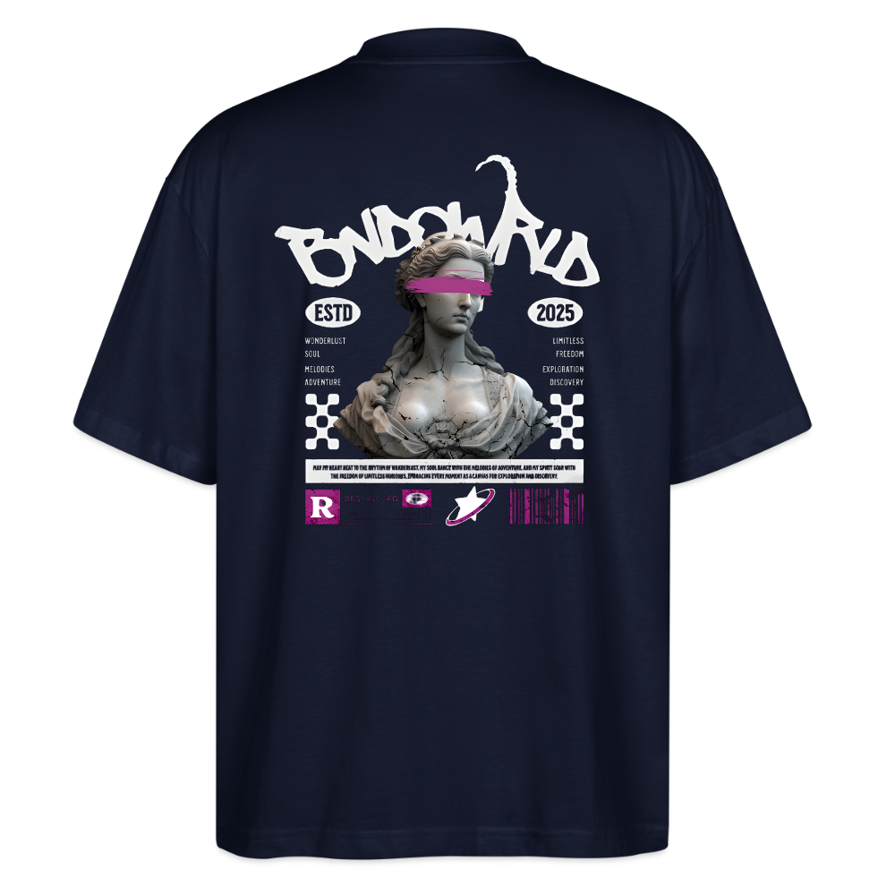 Oversized Unisex  T-Shirt Blaster - Navy