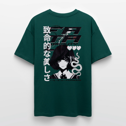 Heavy Anime Oversize T-Shirt - hunter Green