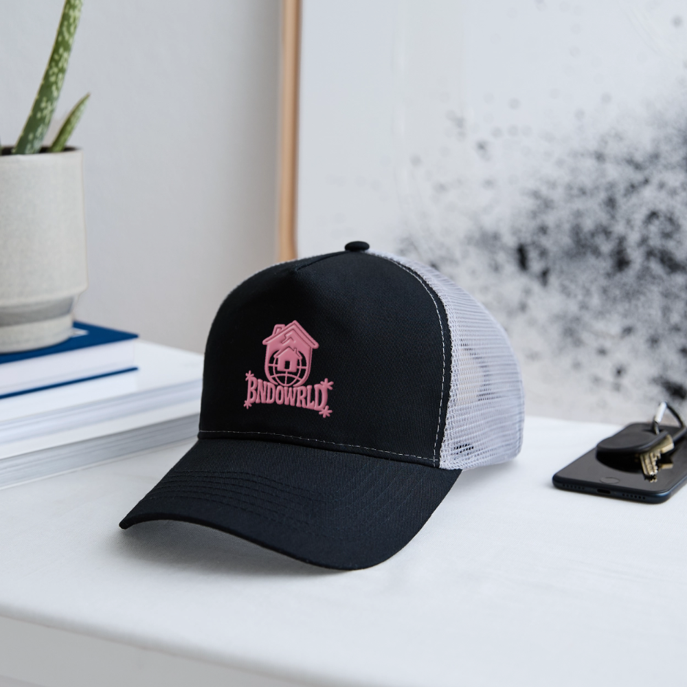 BNDOWRLD Logo Trucker Cap - black/stone grey