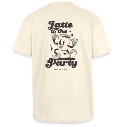 LATTE TO THE PARTY Oversized T-Shirt Unisex - creme