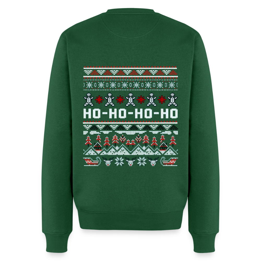 HO-HO-HO Pullover - Flaschengrün