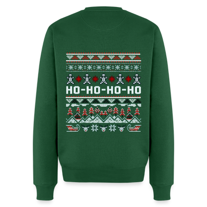 HO-HO-HO Pullover - Flaschengrün