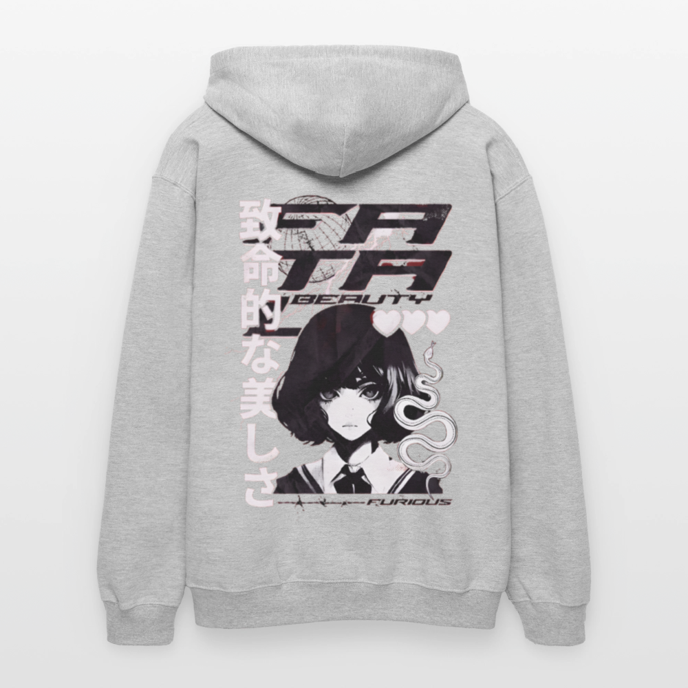 Unisex Softstyle Midweight Hoodie - Hellgrau meliert