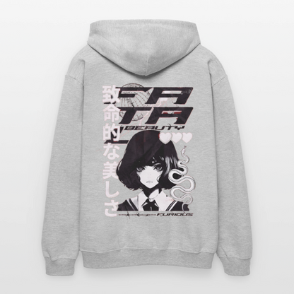 Unisex Softstyle Midweight Hoodie - Hellgrau meliert