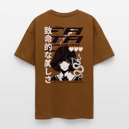 Heavy Anime Oversize T-Shirt - Toffee