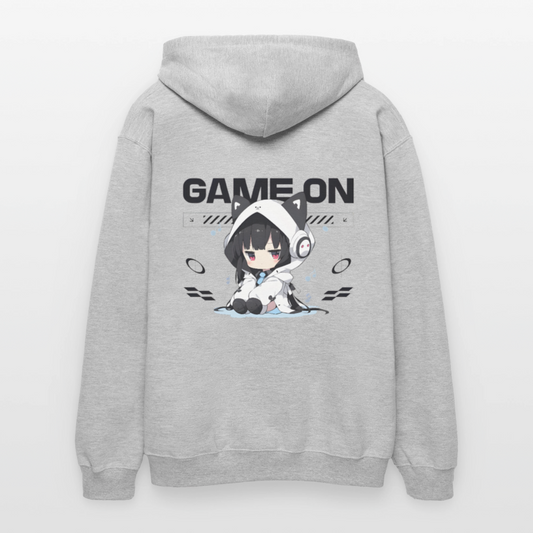 Unisex Softstyle Hoodie - Hellgrau meliert