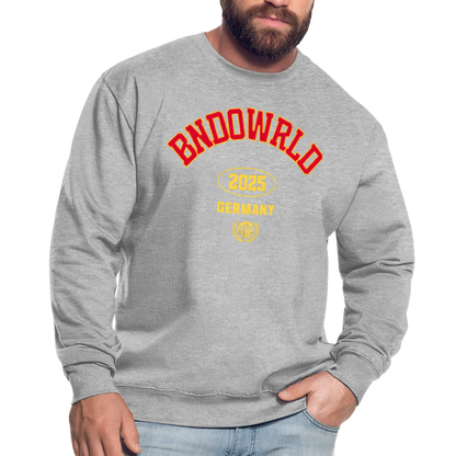 Unisex Pullover - Weißgrau meliert