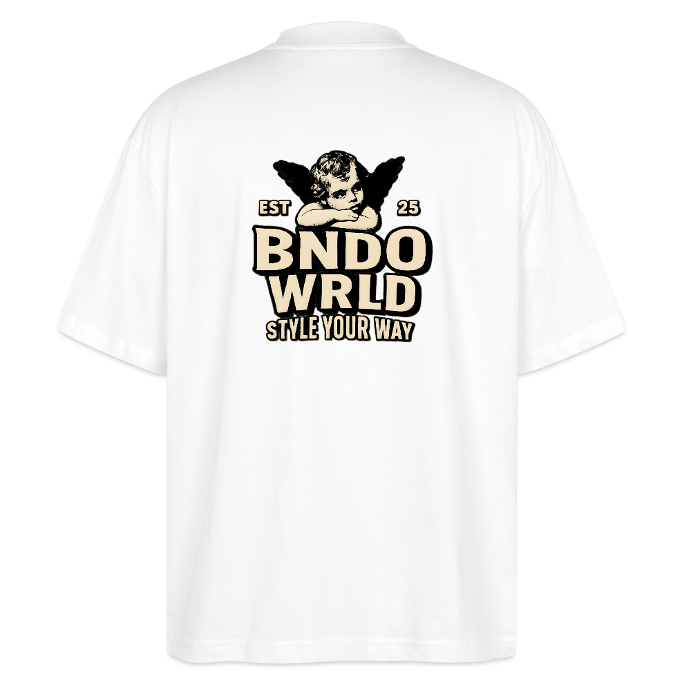 BNDOWRLD Oversized Unisex Organic T-shirt - Weiß