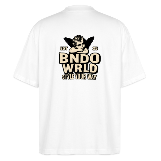 BNDOWRLD Oversized Unisex Organic T-shirt - Weiß