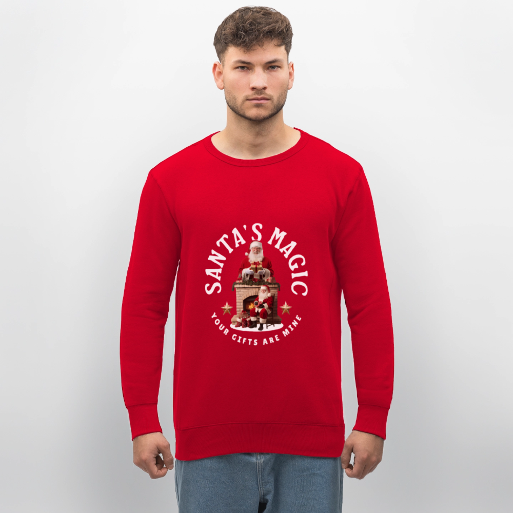 SANTA MAGIC Unisex Bio-Sweatshirt - Rot